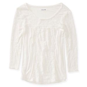 AEROPOSTALE || Women’s Lacey LS Embellished
